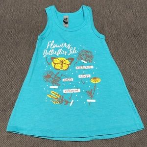 Instant Message, teal tank dress, 3T